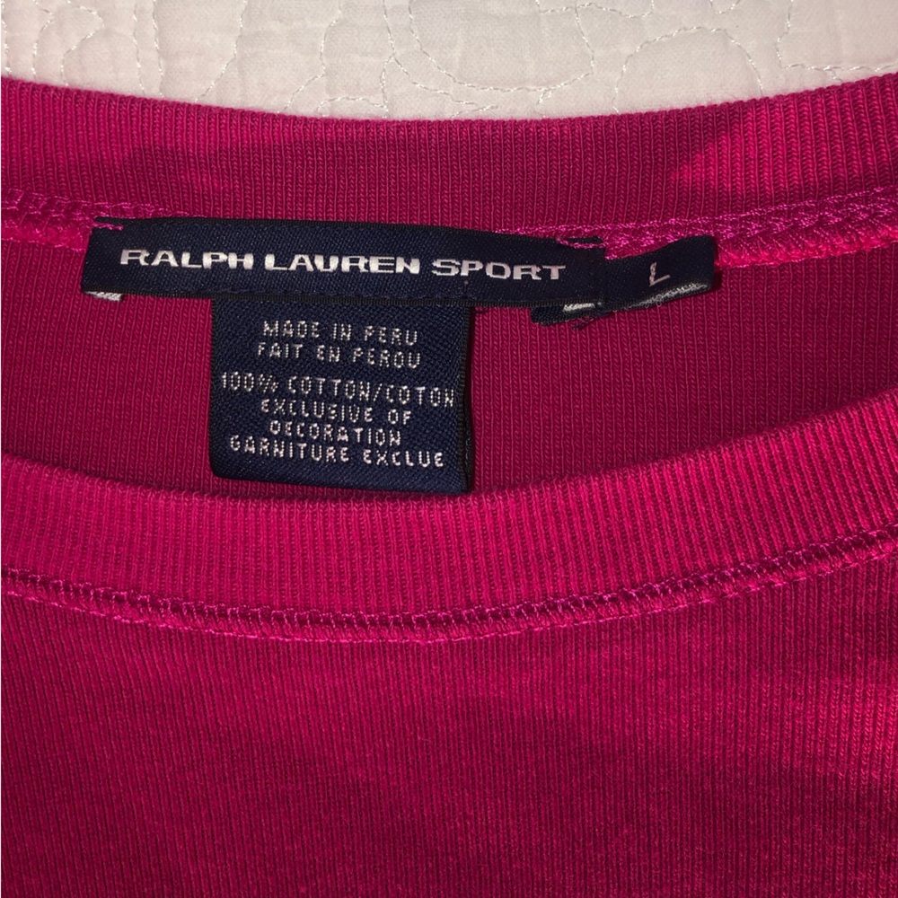 Ralph Lauren Sport Pink Crew Neck